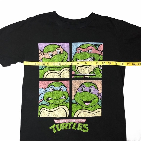 TMNT Black Graphic T Shirt Size Small 90's Retro - Picture 5 of 6